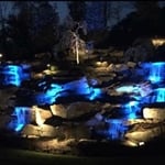 Glowing Rock Waterfall