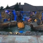 Two Lions and a Waterfall (most well known piece)