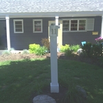 exterior painting and pillar install