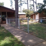 4' Chain Link with a custom walk gate of 6'