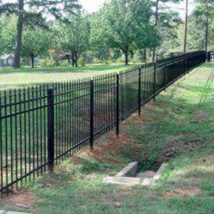 4' Black Ornamental Aluminum