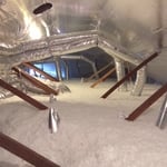 100 yr old house Foil and Fiberglass