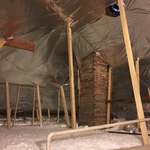 Tall Attic Foil and Fiberglass