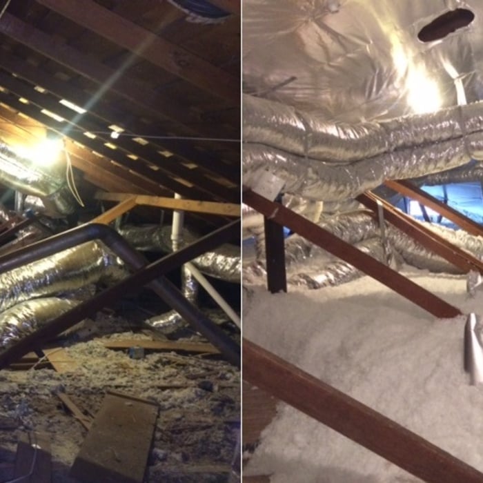Radiant Barrier and Fiberglass Insulation