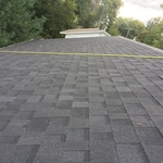 showing how straight the shingle runs look