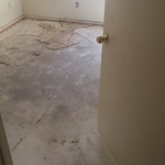 Bedroom floor replacement and cleaning of bedroom
