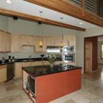 Custom 18x22' kitchen, custom made maple cabs