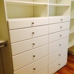 White Drawers