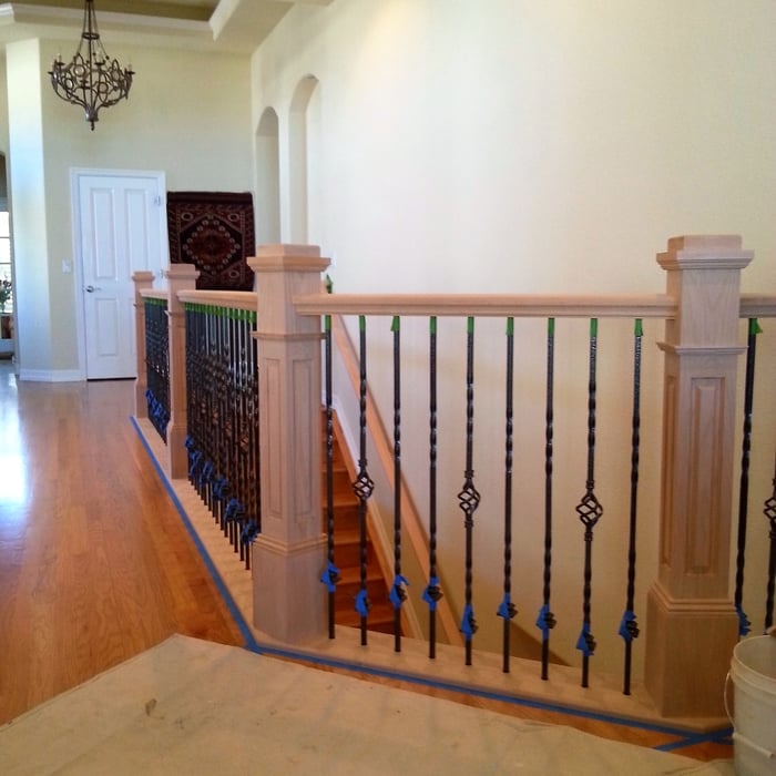 Newly installed handrail