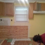 Kitchen in Pitt's home before