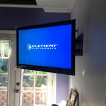 articulating full motion mount TV installation