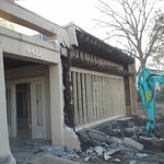 Existing front wall