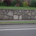 Recycle concrete wall
