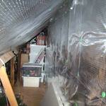 Radiant Barrier in Cape Cod style house.