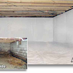 Insulate crawl space and stop mold