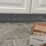 Granite base I did underneath a cabinet.