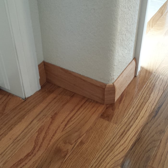 Base/Mop Board and Hardwood Floors
