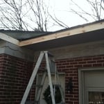 Gutter , fascia , wood , aluminum trim work