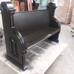 restored church pew