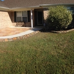 patio and curbing