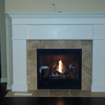 Custom Fireplace and full surround mantel