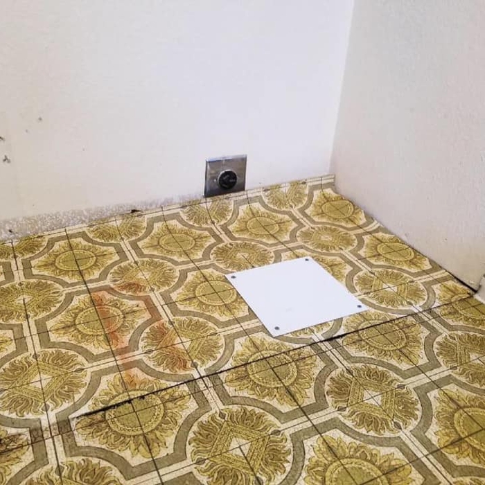 Original 1960's linoleum