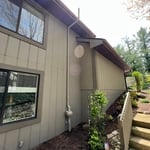 Exterior system, painted pipe