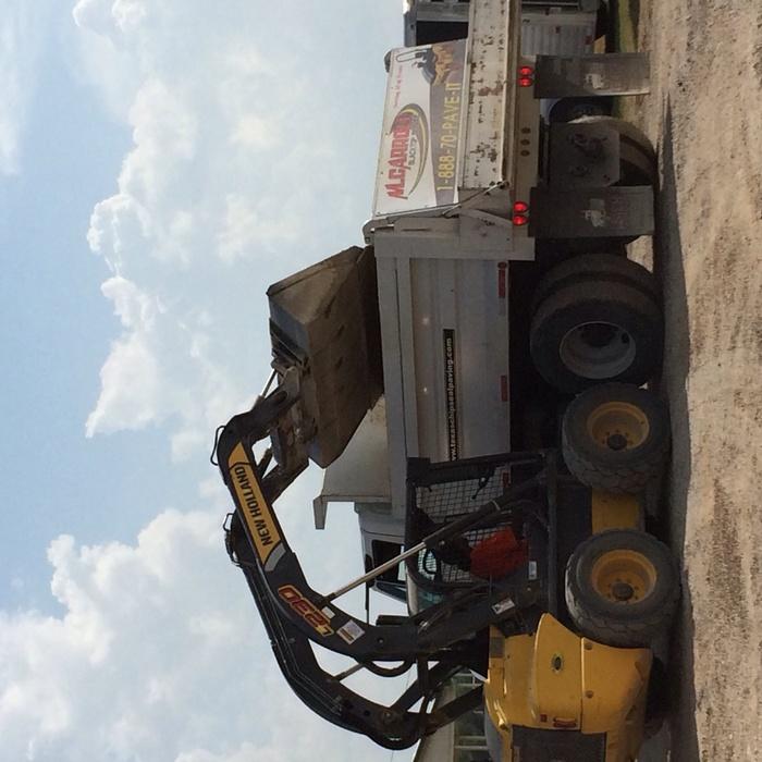 Loading the trucks