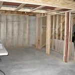basement during