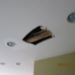 hole in ceiling