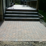 Patio and Stone Steps