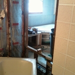 Old tub removed