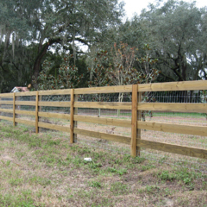 Wood Ranch Style Fence Pics