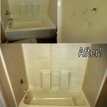 Fiberglass unit refinished and repaired
