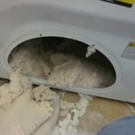 Lint filled Clothes Dryer Motor