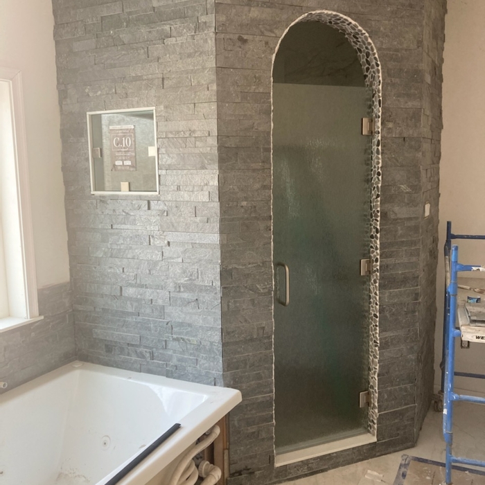 Rain glass Shower door