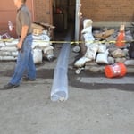 Removing moist air.