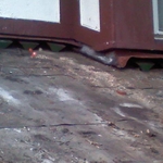 tore off existing tile and copper flashing
