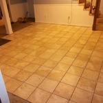 Tile installation