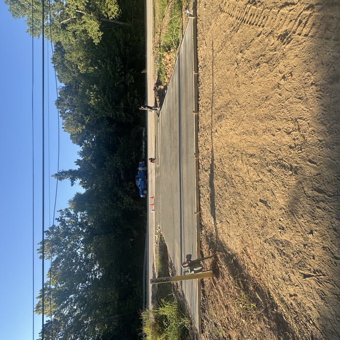 Large driveway
