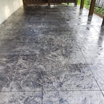 Finished marble patio
