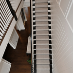 overhead view of first floor stair