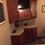 Rustic Back Bar Cabinets