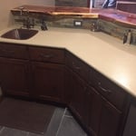 Rustic Bar Sink side