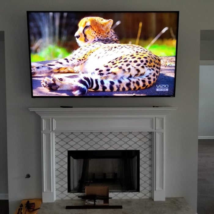 85" Flat Screen T.V. Install