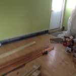 Lvng rm baseboard(floor to be removed when done)