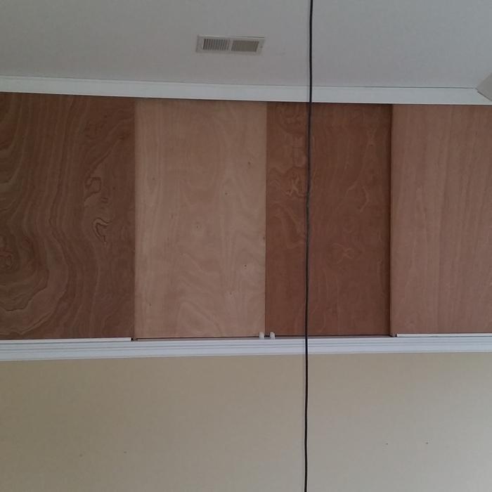 sliding panels installed creating functionality.