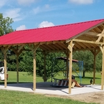 Preparing to wrap Shelter Posts