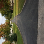 Asphalt driveway parking