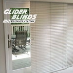 2 panel motorized Glider Blind